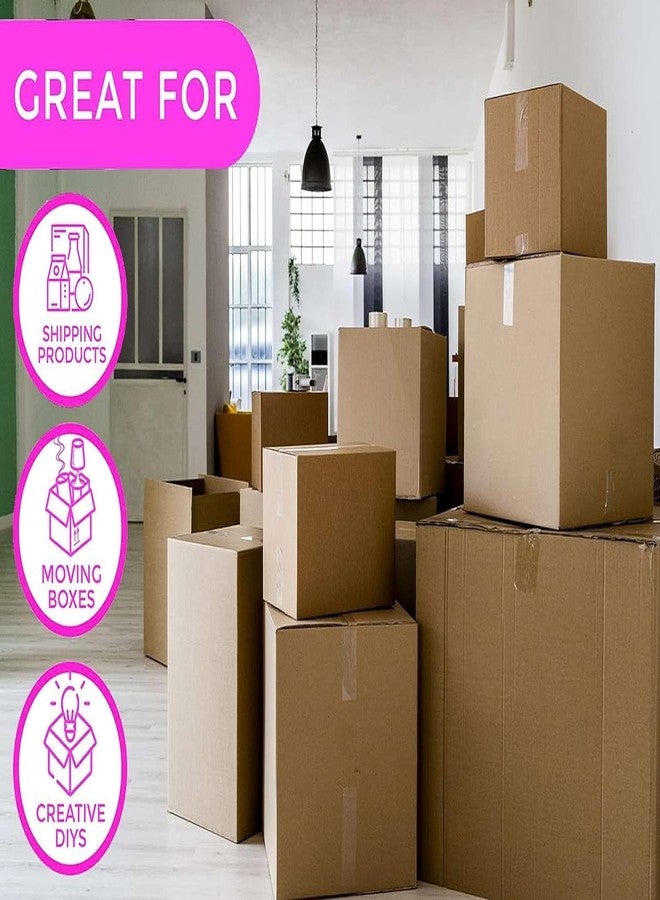 POWERLON Self Adhesive 42 Micron Strong Cello Tape - BOPP Industrial Packaging Tape for E-Commerce Box Packing, Office and Home use (48mm / 2" Width (65 Meter), Brown, 36) - Image 4