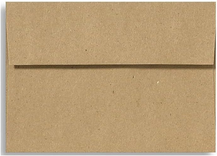 A2 Invitation Envelopes | Peel & Press | 4 3/8" x 5 3/4" | Grocery Bag Brown | 70lb. Text | 50 Qty