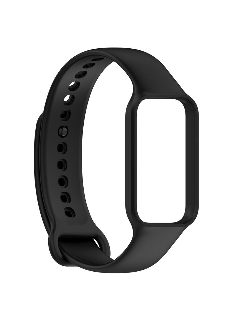 1Pcs Watch band for Redmi smart band 2/xiaomi band 8 active watch strap Black - Image 1