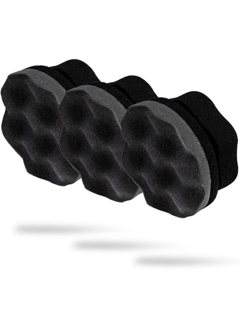 أدام برو تاير هيكس جريب أبليكيتور (3 حبات) - إسفنجة سوبج باش تلمع الطوموبيل | مستلزمات التنظيف بعد الغسل للڤينيليوم، المطاط وزوايا العجلات - Image 1