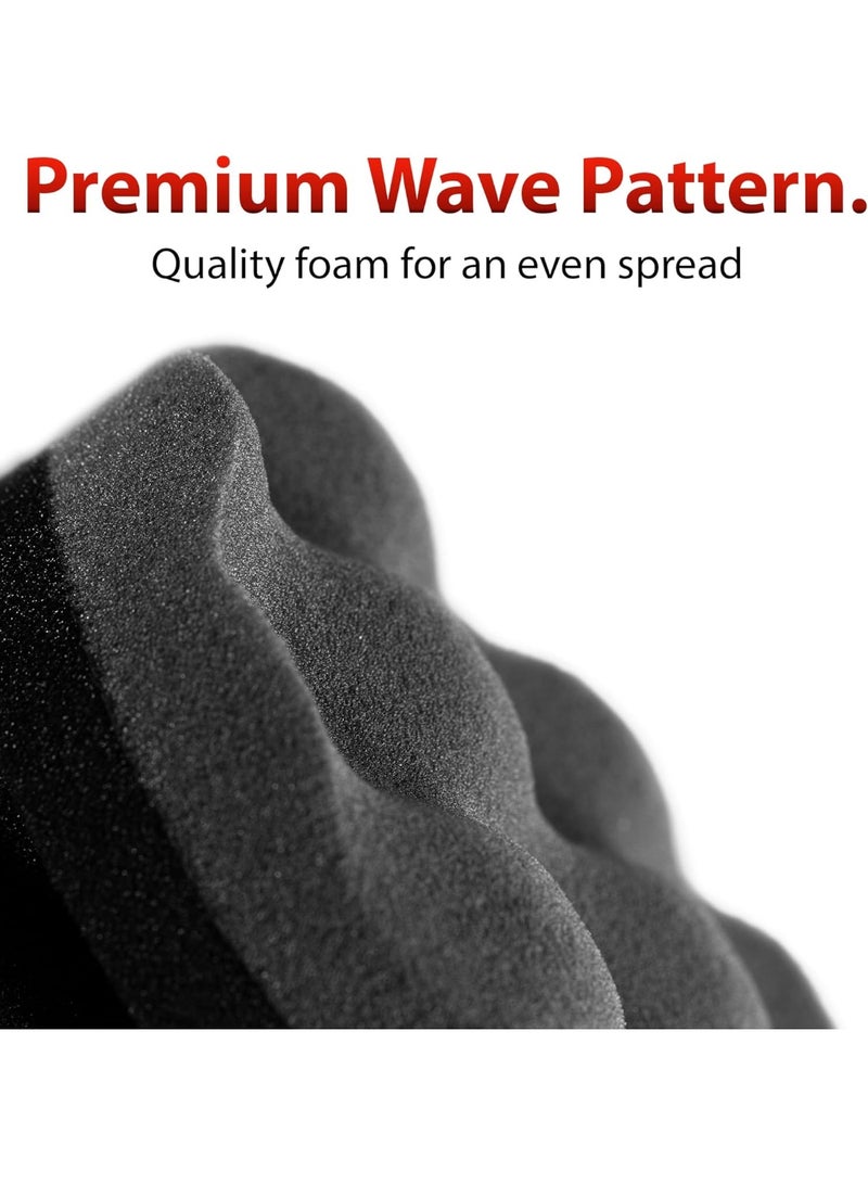 أدام برو تاير هيكس جريب أبليكيتور (3 حبات) - إسفنجة سوبج باش تلمع الطوموبيل | مستلزمات التنظيف بعد الغسل للڤينيليوم، المطاط وزوايا العجلات - Image 2