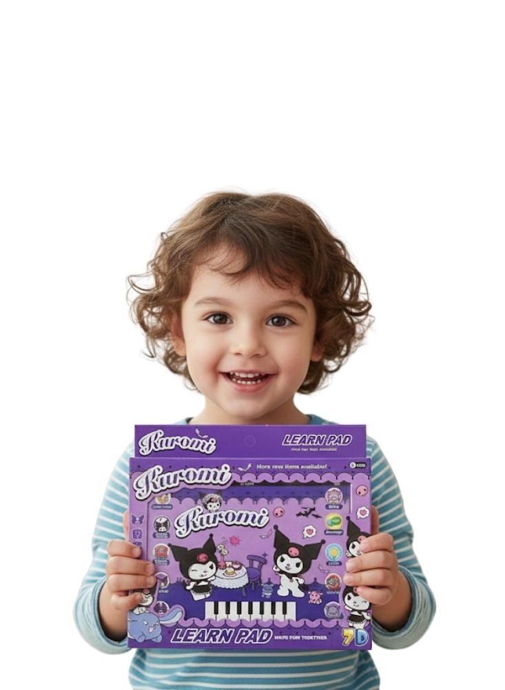 Premium Kuromi Musical Learning Pad Toy – Interactive Piano Keyboard with Lights, Sounds and Learning Modes - Image 2