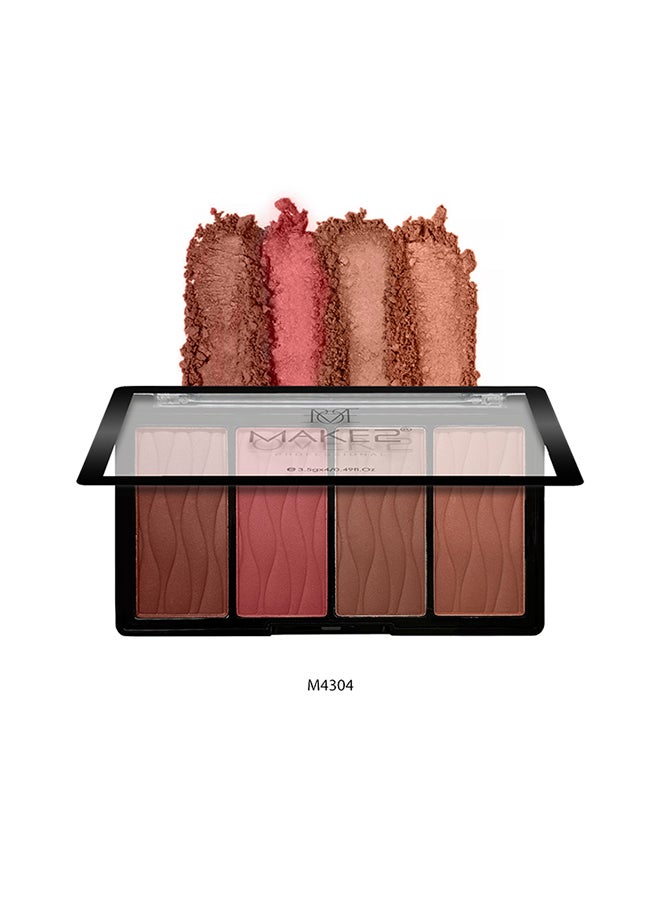 MAKE OVER 22 Blush Palette 4 Color -M4304 - Image 2