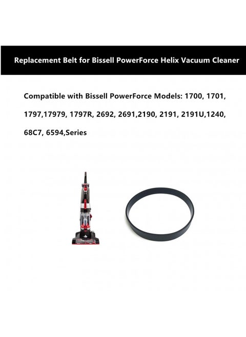 Replacement Belt for Bissell PowerForce Helix Vacuum Cleaner, Compatible with Models 2191U, 2191, 2190, 1797, 1700 Part #2031093 (2 Belt)