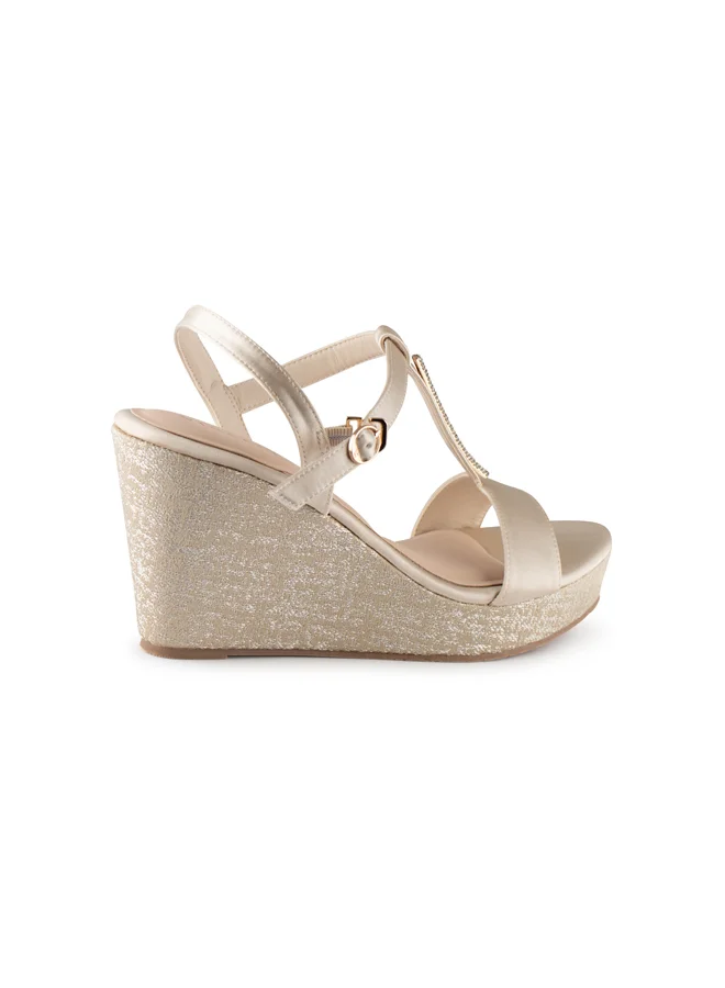 Vincci Women Multi Strap Wedge Sandals