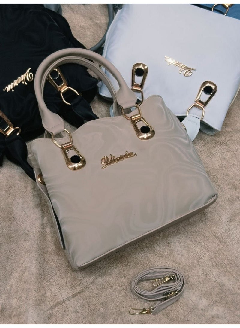 High-quality women's handbags, available in camel color. - Image 3