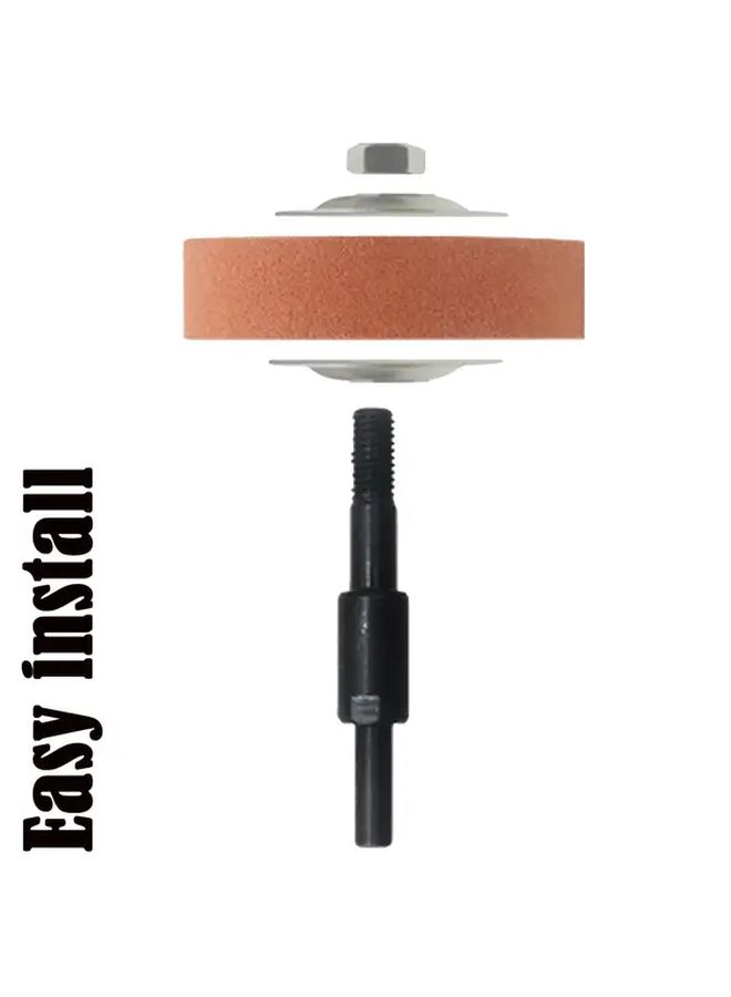 Heavy Duty 100% Wool Polishing Lap Grinder Wheel 20mm Thick High Density Wool Pile Ceramic Core Fiber Wheel Jewelry Metal Wood Gemstone Grinding Polishing Compatible with Belt Sanders DIY Tool Grinding 7 Piece Set - Image 3