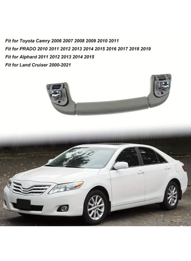 Beige Rear Left Roof Pull Handle ABS Ceiling Safety Armrest For Toyota Camry Prado - Image 4