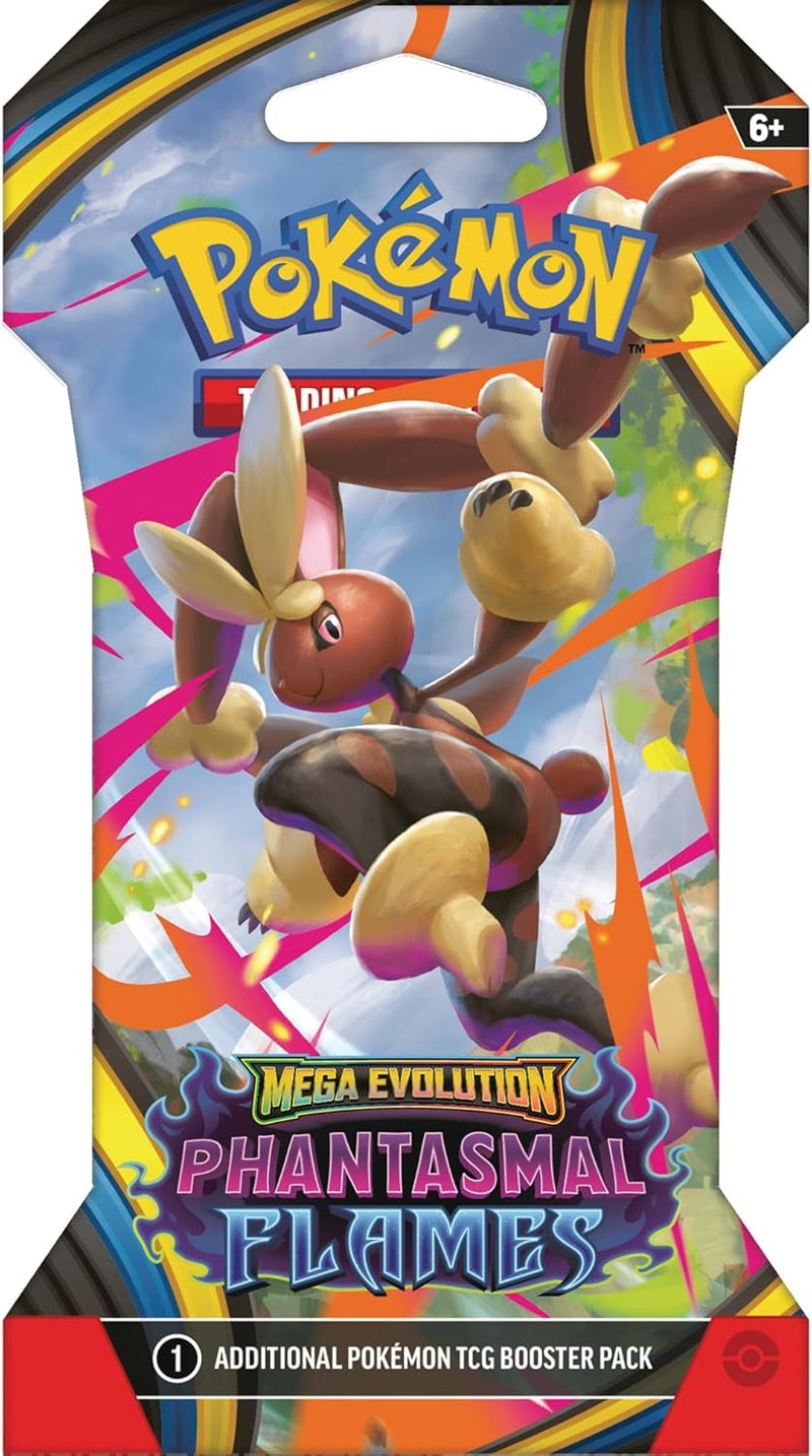 Pokemon TCG: Mega Evolution Phantasmal Flames Sleeved Booster Pack - 10 Cards - Image 1