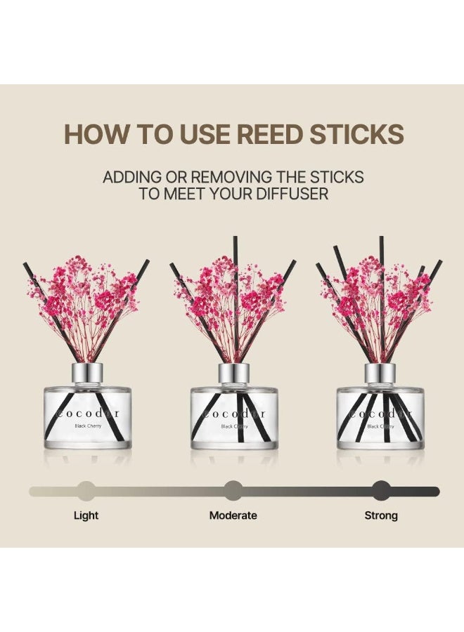 COCODOR Flower Reed Diffuser Set / 6.7oz / Garden Lavender/Scent Diffuser with Sticks Home Fragrance Oil Reed Diffuser for Bathroom Shelf Decor - Image 4