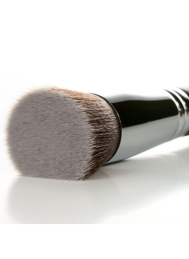 Beauty Junkees Flat Top Kabuki Foundation Brush - Beauty Junkees Large Dense Synthetic Face Makeup Brushes for Liquid, Cream, Powder Make Up, Buffing, Blending, Stippling Applicator, Brocha Para Base de Maquillaje 