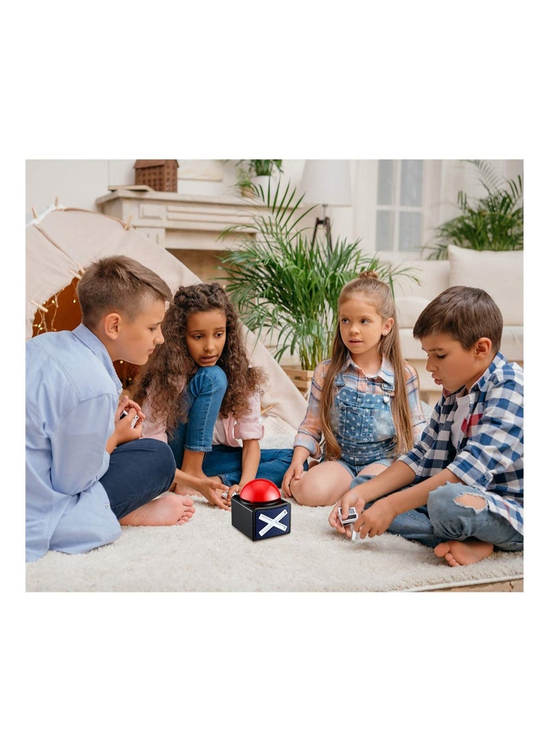 Generic - Set of 2 Game Show Buzzers with Sound and Light for Trivia Party Contests Ideal for Adults and Teens Fun Props for Interactive Games - Image 1