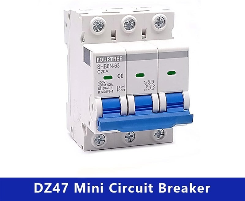 1Pcs 3 Pole Din Rail Mini Circuit Breaker Household Air Switch Distribution Box Mechanical Equipment Motor Protection(32a) - Image 2