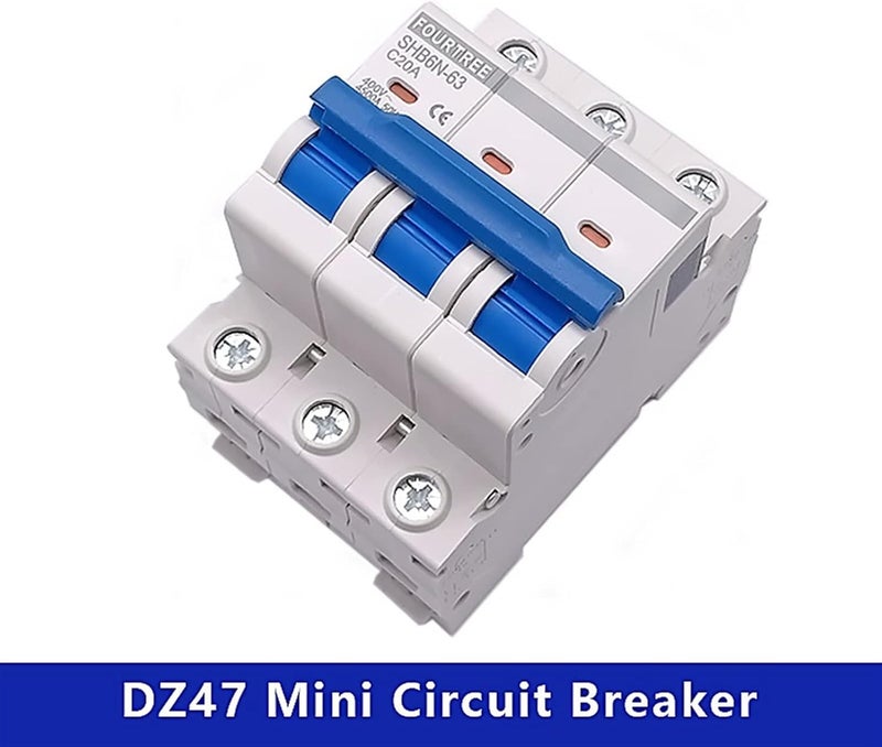 1Pcs 3 Pole Din Rail Mini Circuit Breaker Household Air Switch Distribution Box Mechanical Equipment Motor Protection(32a) - Image 3