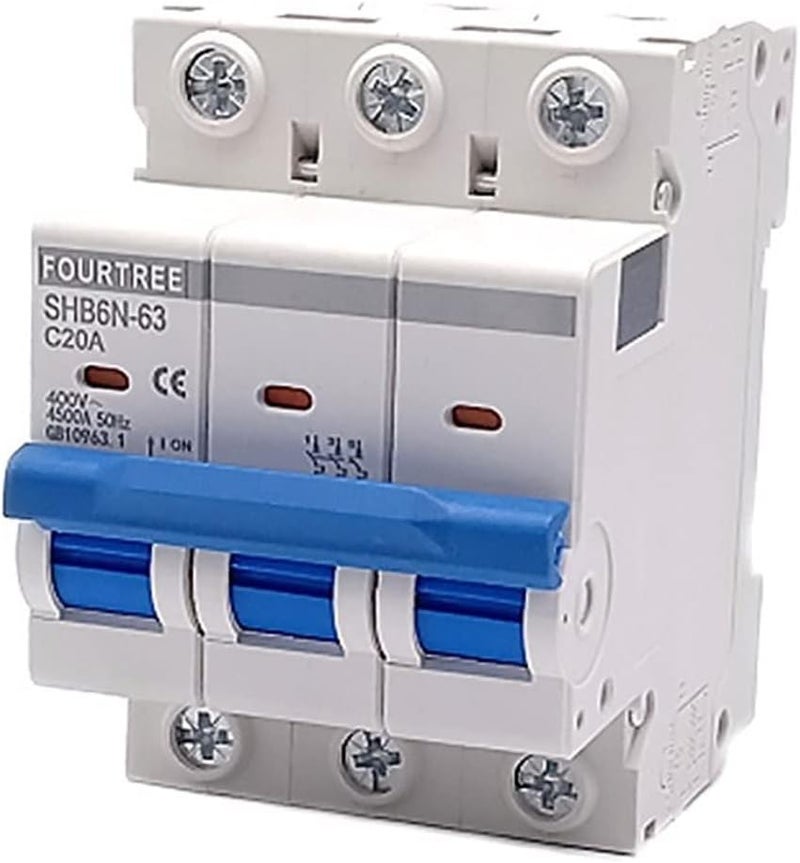 1Pcs 3 Pole Din Rail Mini Circuit Breaker Household Air Switch Distribution Box Mechanical Equipment Motor Protection(32a) - Image 1