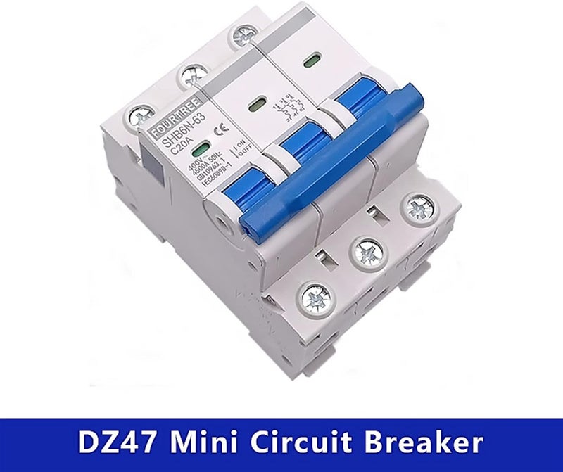 1Pcs 3 Pole Din Rail Mini Circuit Breaker Household Air Switch Distribution Box Mechanical Equipment Motor Protection(32a) - Image 4