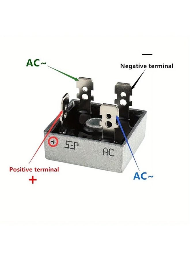 قطعتان من مقومات الجسر KBPC2504 25A 400V ثنائيات موجة كاملة من السيليكون الإلكترونية محورية - Image 3