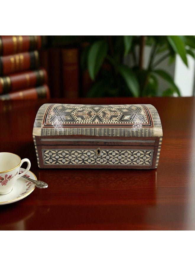 Handmade Damascus Mosaic Box, 27x17x13 cm, for Jewelry and Gifts  - Image 3