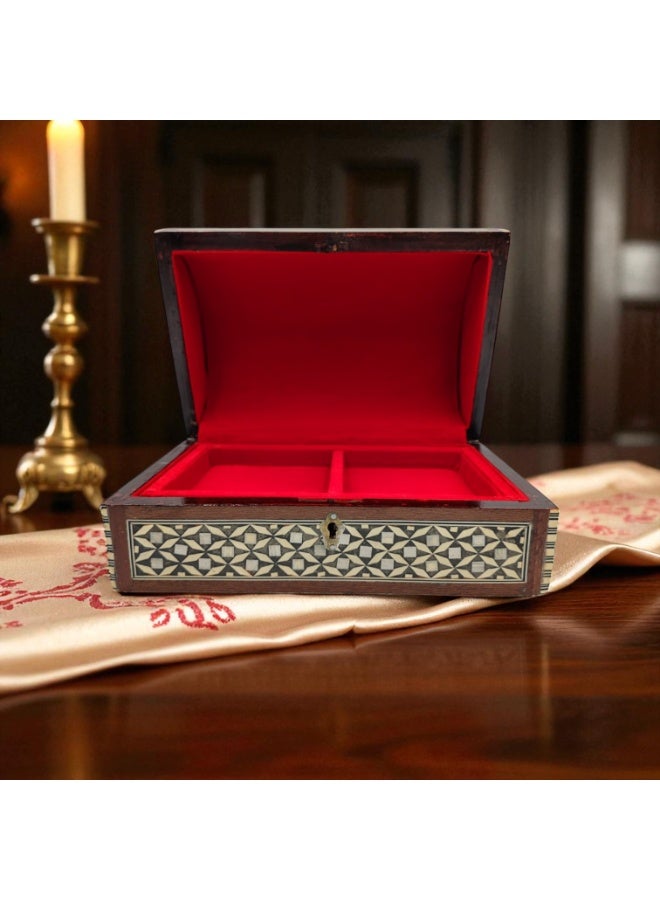 Handmade Damascus Mosaic Box, 27x17x13 cm, for Jewelry and Gifts  - Image 5