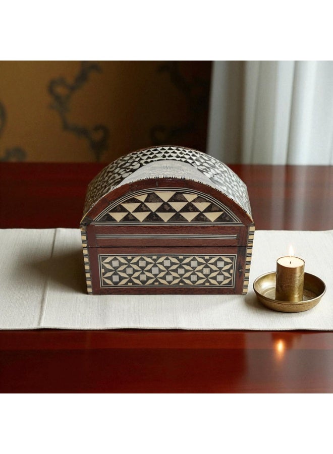 Handmade Damascus Mosaic Box, 27x17x13 cm, for Jewelry and Gifts  - Image 4