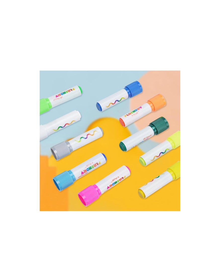 YPLUS Tempera Colouring Pencils - Colour-Intensive Wax Crayons and Colouring Sites in a Set, Perfect Toy for Children - Creative Drawing Made Easy - 6 Colours - Image 5