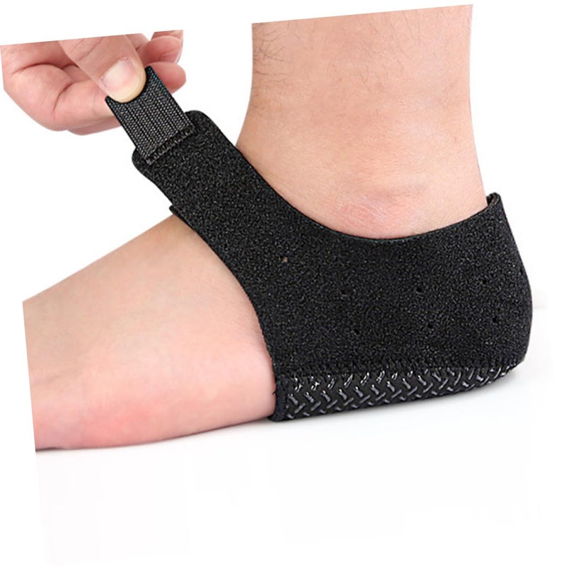 Adjustable Silicone Heel Cup Protector Pads For Men Women Soft Ankle Support Sleeves Size 11X10X6CM - Image 5