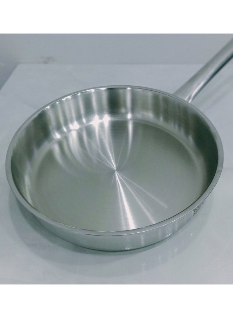 Perfect Turkish stainless steel frying pan, Perfect brand, made of the best and highest quality materials, very high and heavy, size 24 cm - Image 2