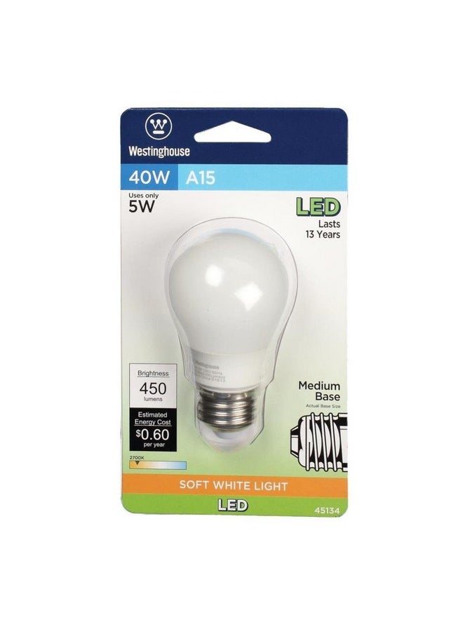 Lighting 4513420 40 Watt Equivalent A15 Soft White Led Light Bulb With Medium Base (4 Pack) 4 Count (Pack Of 1) - pzsku/Z5AC434006A4E8CBAC4F7Z/45/_/1705942065/cc6a98a8-3ea2-4289-997f-22cc221d0073