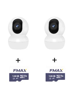 Mini Wireless Indoor Security Camera 2048P Baby Monitor Night Vision  Human Motion Detection Two Way Audio  Cloud SD card Storage