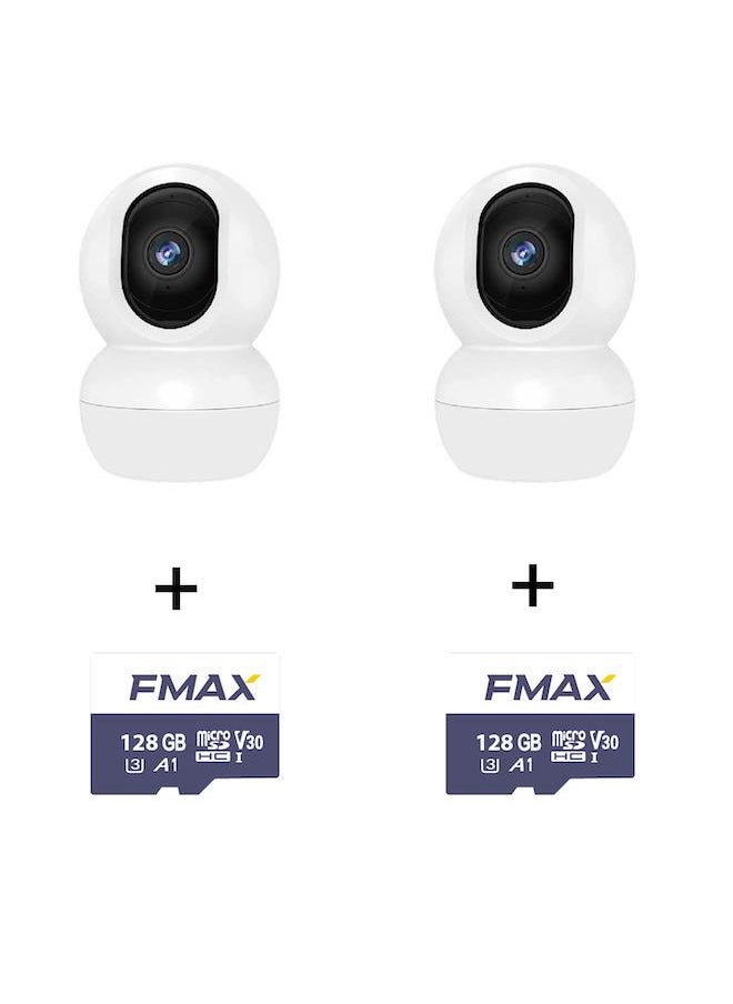 FMAX - Mini Wireless Indoor Security Camera 2048P Baby Monitor Night Vision  Human Motion Detection Two Way Audio  Cloud SD card Storage - Image 1
