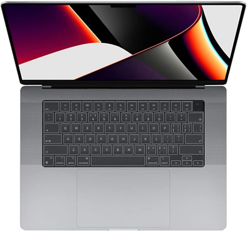 eWINNER Transparent Silicone Keyboard Cover for MacBook Air 13.6" M2 & MacBook Pro 14" M1 Pro/Max & 16" M1 Pro Max - US Layout - Image 2
