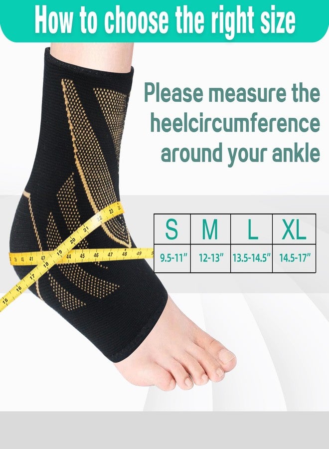 CYCLXY Ankle Guards,1 Pairs Ankle Brace for Women & Men,Ankle Compression Sleeve with Strap ,Volleyball Ankle Support Brace for Women & Men,foot support brace for pain,plantar fasciitis compression socks for - Image 3