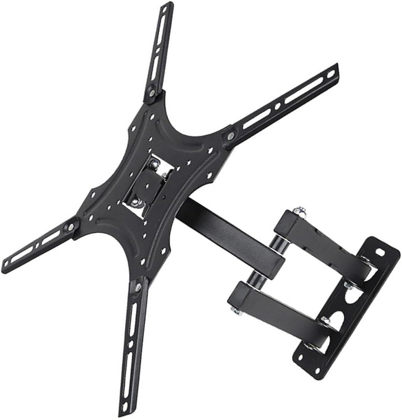 Adjustable Tv Monitor Wall Mount Bracket, Extendable 14-42 Inch with Swivel and Tilt, Multi-Angle Tv Wall Hanger for Living Room and Office Flat Screen Displays - Image 1