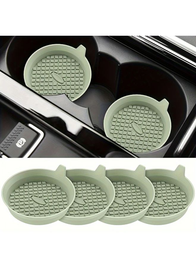 2pcs Pink Non Slip Recessed Car Cup Holder Coasters Insert Universal Accessories - Image 1