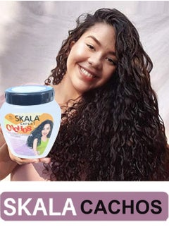 SKALA Skala Cachos Gelatin Hair Cream Anti-Frizz Curls Defines Rizos 1000g (Brazilian)  - Image 2