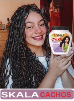SKALA Skala Cachos Gelatin Hair Cream Anti-Frizz Curls Defines Rizos 1000g (Brazilian)  - Image 5