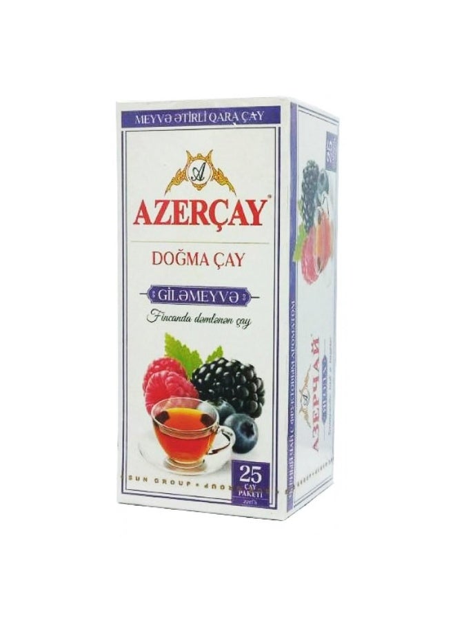 AZERCAY Black tea with raspberry, 25 sachets - Image 1