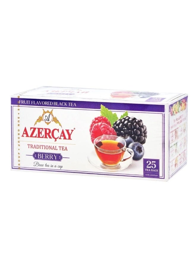 AZERCAY Black tea with raspberry, 25 sachets - Image 2
