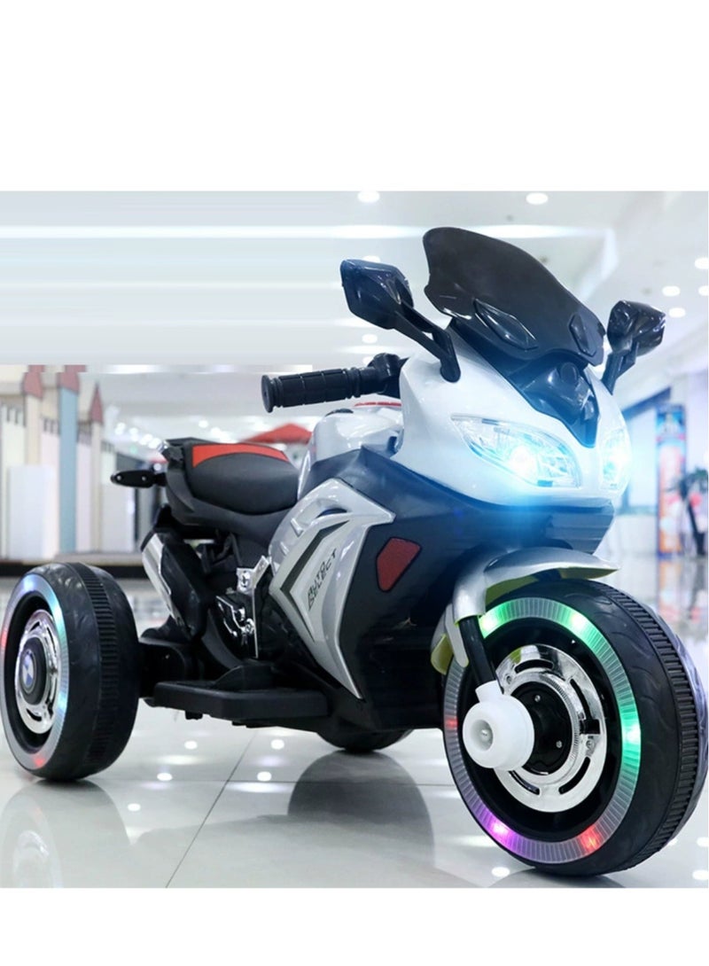 دراجة نارية كهربائية للأطفال ، 3 عجلات تعمل بالبطارية على دراجة نارية مع مصابيح LED - Image 1