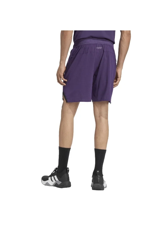 Adidas D4T Hr Sho Purple Training Shorts For Men XS 7"