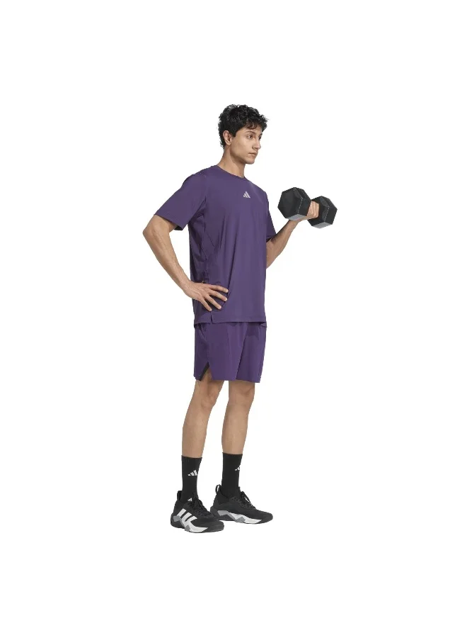 Adidas D4T Hr Sho Purple Training Shorts For Men XS 7"