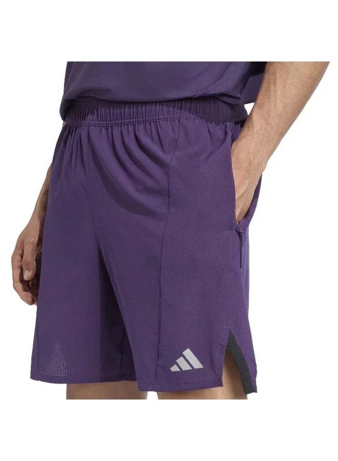 Adidas D4T Hr Sho Purple Training Shorts For Men XS 7"