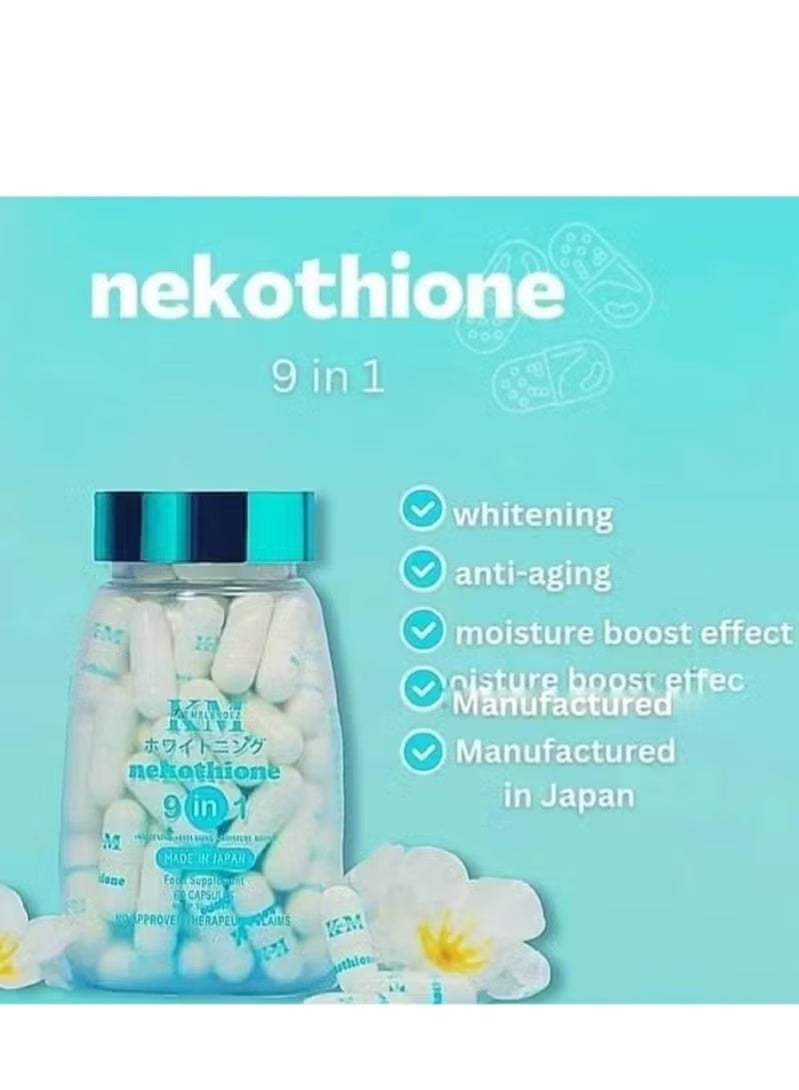 KM Nekothione 9 in 1 Whitening 500mg/ 60 capsules - Image 2