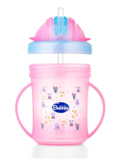 Bubbles Cup with Straw - Rose  - Image 3