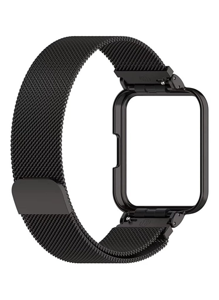 Generic - Milanese Magnetic Watch Band Strap For Xiaomi Redmi 2 Lite / Redmi Watch 2 Black - Image 1