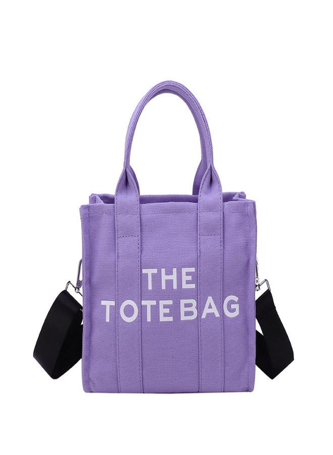 2022 new cross-border bag women European and American canvas tote bag large capacity handbag bags simple fashion women's bag - Image 2