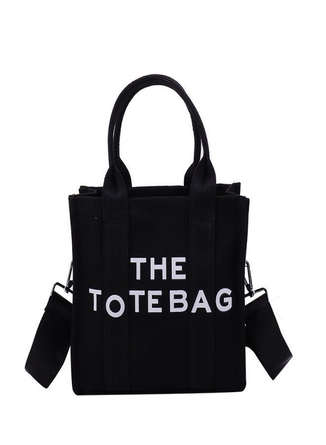 2022 new cross-border bag women European and American canvas tote bag large capacity handbag bags simple fashion women's bag - Image 1