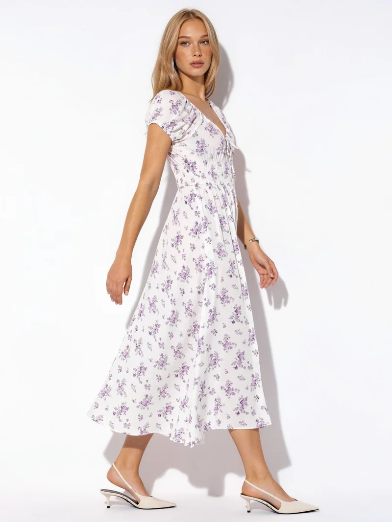 بوسيم BUSEM Floral Viscose Maxi Dress