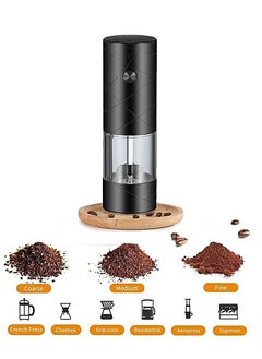 Coffee Bean Mill Portable Electric Coffee Grinder Rechargeable Black USB C - pzsku/Z5AC4B2D3874576DC622EZ/45/_/1726036967/5e74c40b-cda5-446a-9d15-2a49b371317a