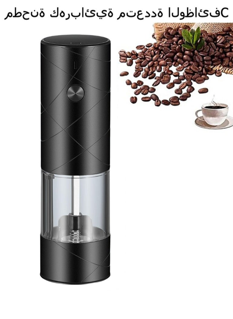 OULIYO - Coffee Bean Mill Portable Electric Coffee Grinder Rechargeable Black USB C - Image 1